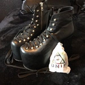 Unif Black Leather Hellbound